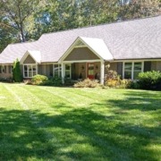 The image is to show a fresh cut lawn as an example with our mowing attempts.
